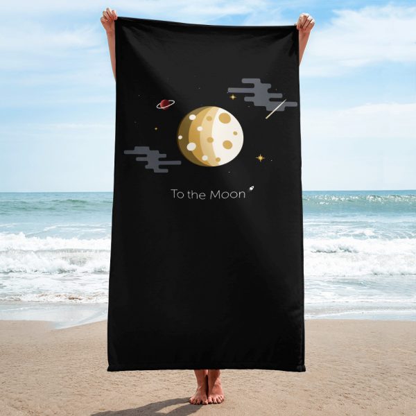 To the moon — Beach Towel 1
