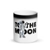 To The Moon — Matte Black Magic Mug 2