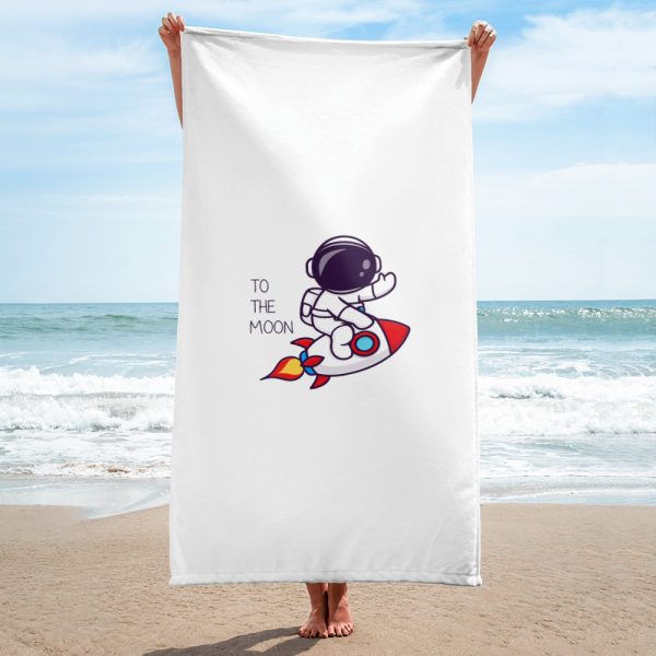 To The Moon — Beach Towel 1