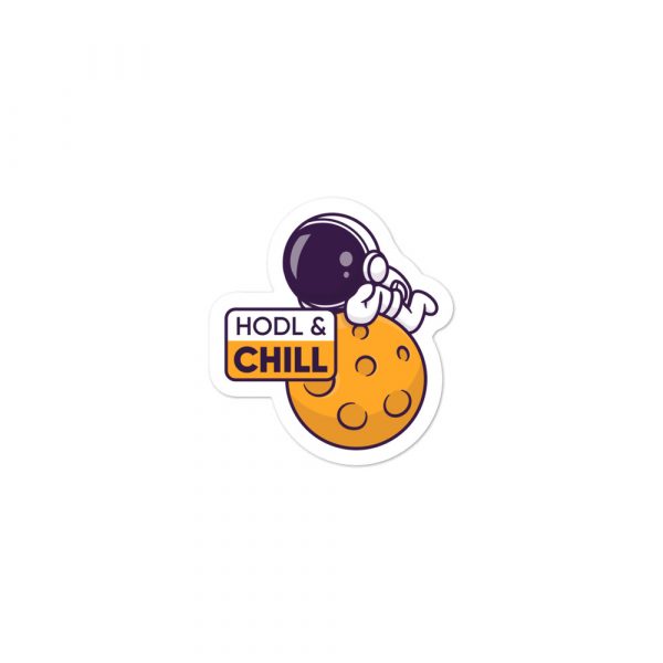 HODL & CHILL — Bubble-free stickers 1