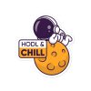 HODL & CHILL — Bubble-free stickers 4