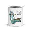 Relax and HODL — Mug with Color Inside 2